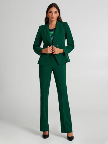 Flared trousers in technical fabric  Rinascimento