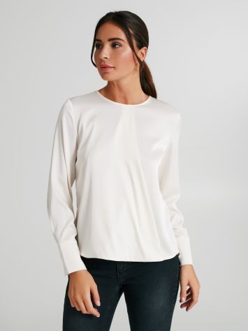Blouse boxy en satin   Rinascimento