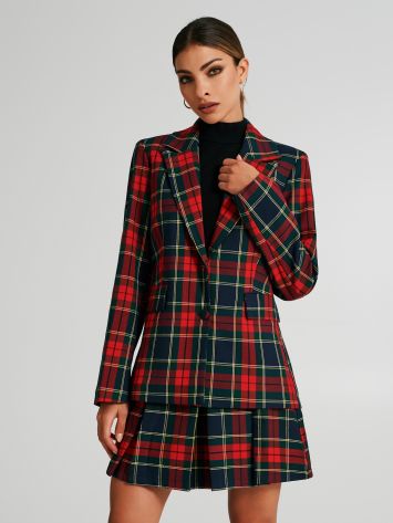 Tartan jacket with buttons   Rinascimento