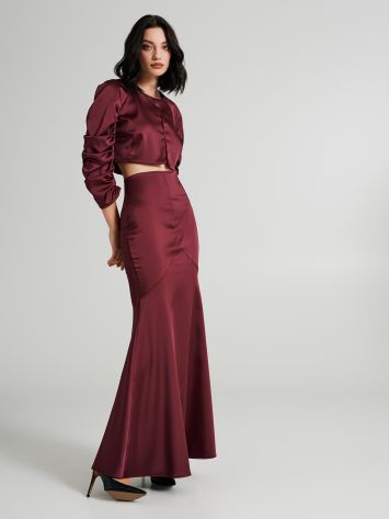 Long satin mermaid skirt  Rinascimento