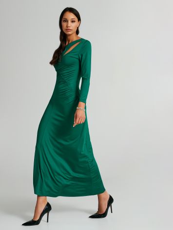 Long dress with gathered details  Rinascimento