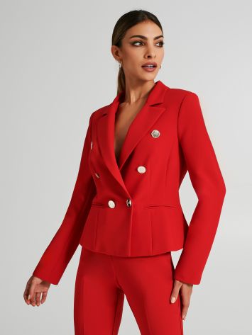 Fitted double-breasted jacket with 6 buttons  Rinascimento