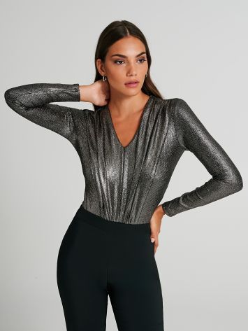 Blouse body style métallisé  Rinascimento