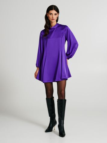 Satin dress with cut-out back  Rinascimento