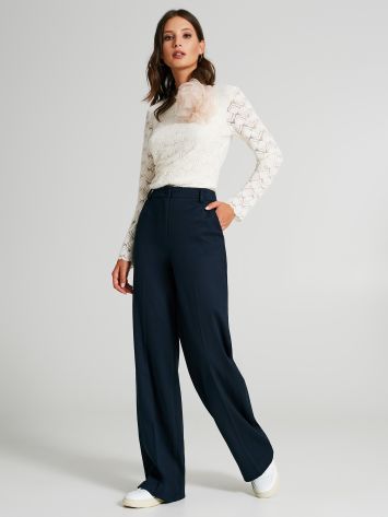 Straight Trousers in Milano Stitch   Rinascimento