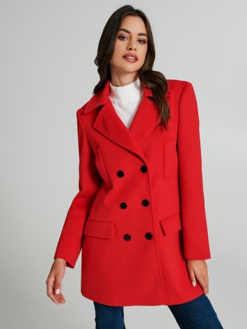 Monochrome double-breasted coat   Rinascimento