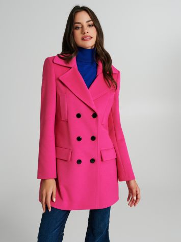 Monochrome double-breasted coat   Rinascimento