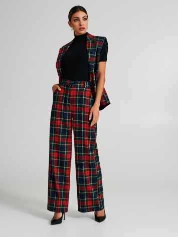 Pantalon droit tartan  Rinascimento