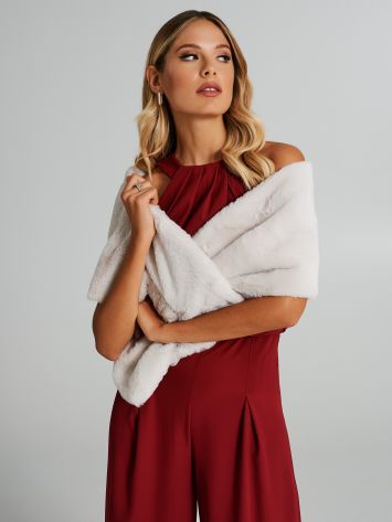 Faux fur stole  Rinascimento