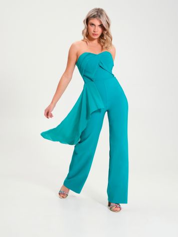 Palazzo Jumpsuit with Draping   Rinascimento
