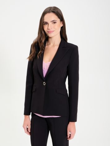 Single-button Jacket in Technical Fabric  Rinascimento