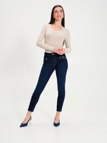 Jeans Skinny 6 Bottoni  Rinascimento