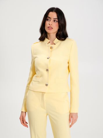 Yellow Jacket with Toggles   Rinascimento