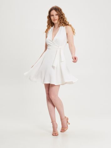 White Dress with Full Skirt  Rinascimento