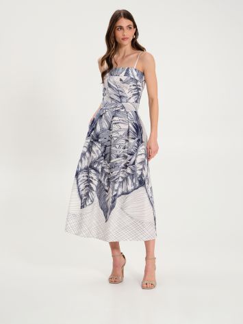 Kleid mit Print Botanica  Rinascimento