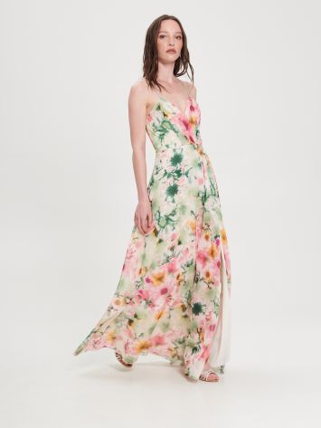 Maxi-Kleid mit Blumenmuster  Rinascimento