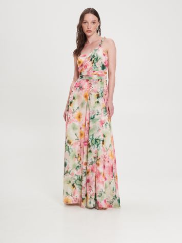 Long Dress with Multifunctional Ribbons   Rinascimento