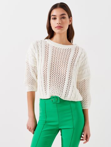 Perforated Sweater   Rinascimento