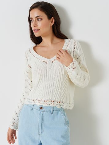 Perforated Sweater  Rinascimento