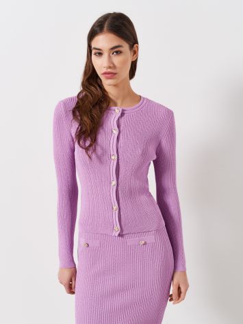 Knitted Lilac Cardigan  Rinascimento