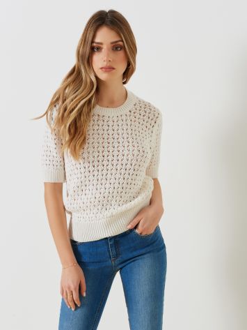 Openwork ECOTEC® Yarn Jumper  Rinascimento