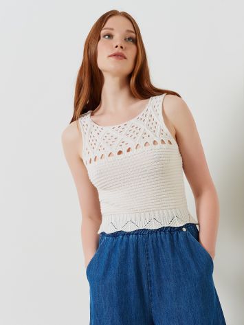 Ecotec Crochet Top  Rinascimento