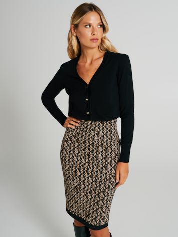 SUSITOMMY JX2245/AI23 MAG CARDIGAN SCOLLO V B001  Rinascimento
