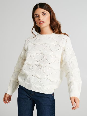 Pull ajouré cœurs  Rinascimento
