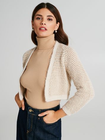 Cardigan court en lurex  Rinascimento