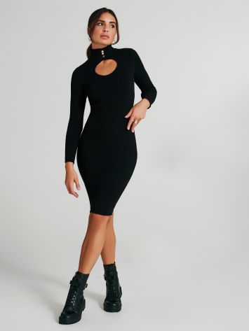 Ribbed dress with cut-out detail  Rinascimento