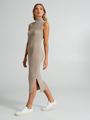 Sleeveless knitted midi dress   Rinascimento