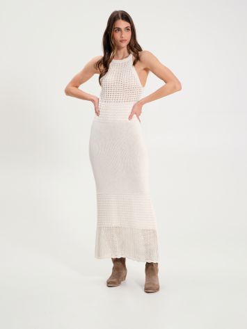 Vestido Crochet Blanco  Rinascimento