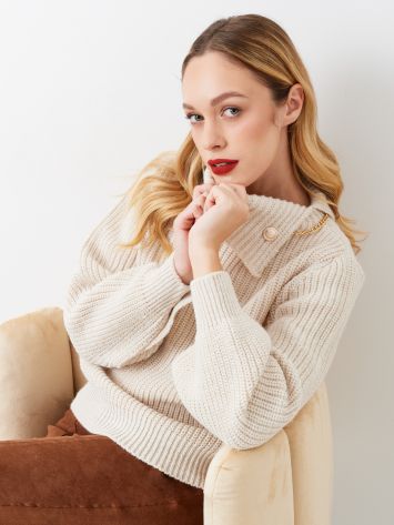 Rabatt 69 % DAMEN Pullovers & Sweatshirts Elegant Beige M NoName Strickjacke 