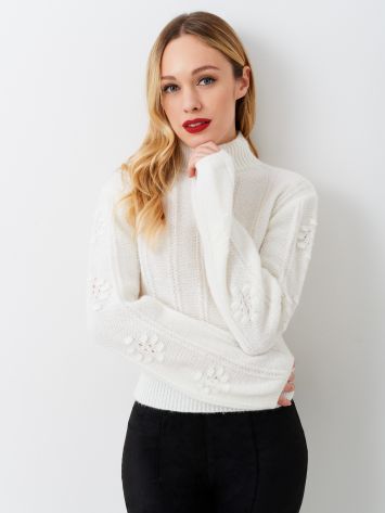 Maglione con Maniche a Sbuffo  Rinascimento