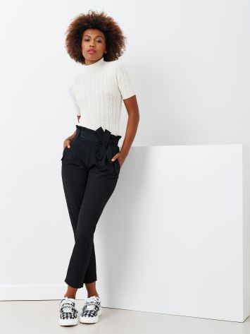 borroso Hong Kong Extraordinario Pantalones Mujer: Elegantes, Rectos y de Talle Alto | Rinascimento