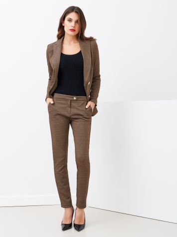 Pantaloni Lurex Jacquard  Rinascimento