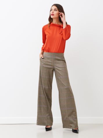 Pantaloni Palazzo Check  Rinascimento