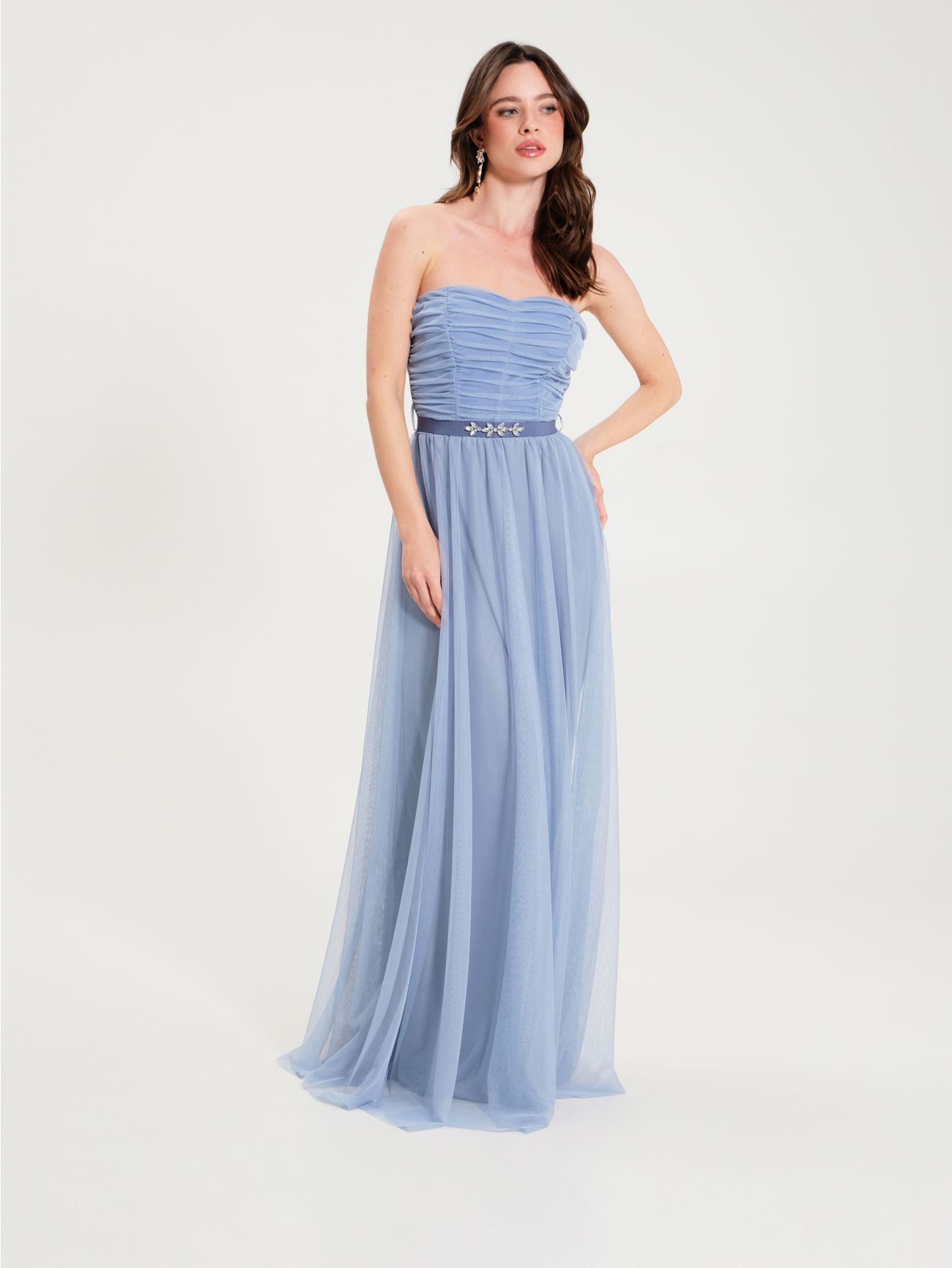 Long dress in tulle fabric    Rinascimento