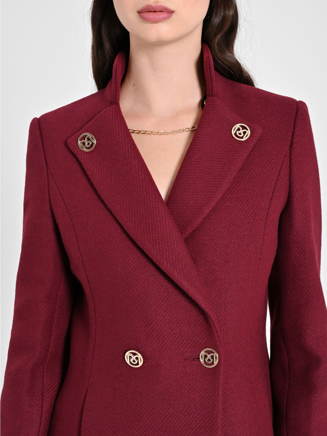 Manteau rouge bordeaux on sale