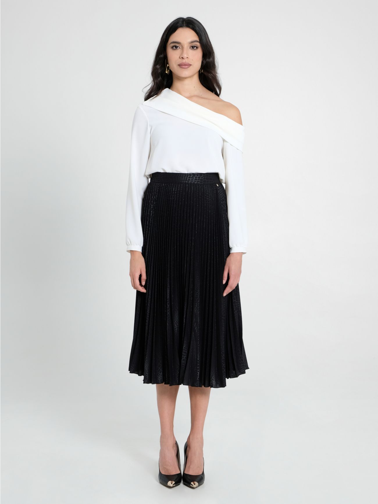 Jupe effet croco clearance