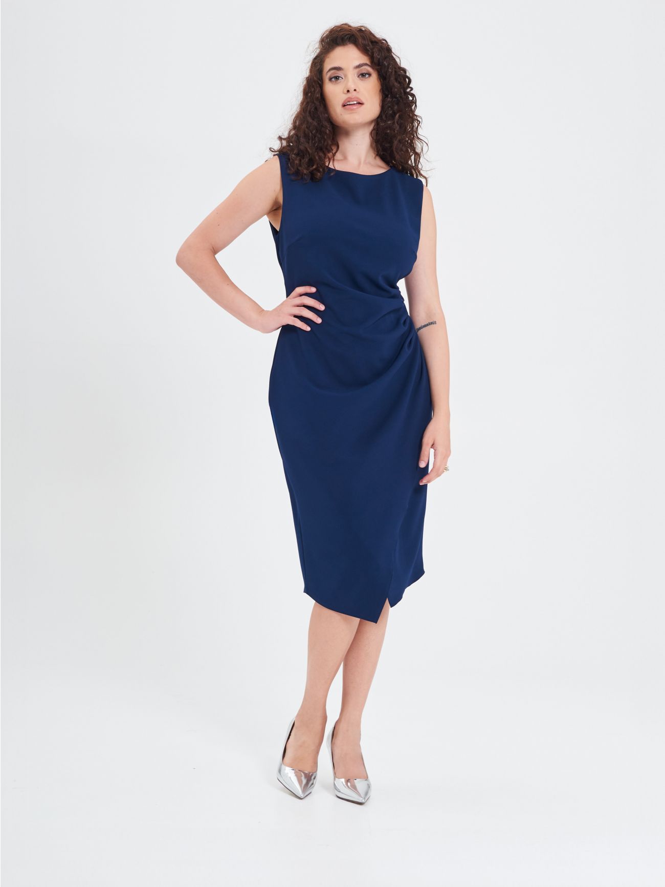 Rinascimento Tubino Curvy Drappeggiato