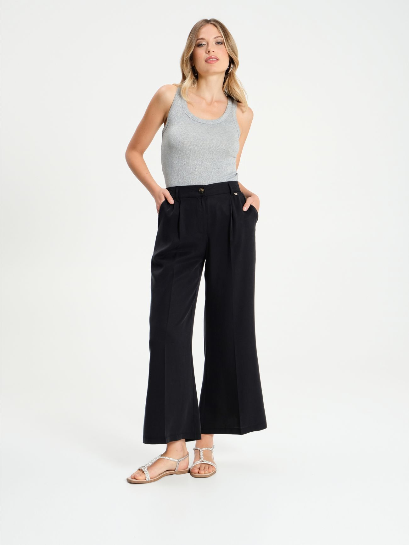 Pantalon de viscosa best sale