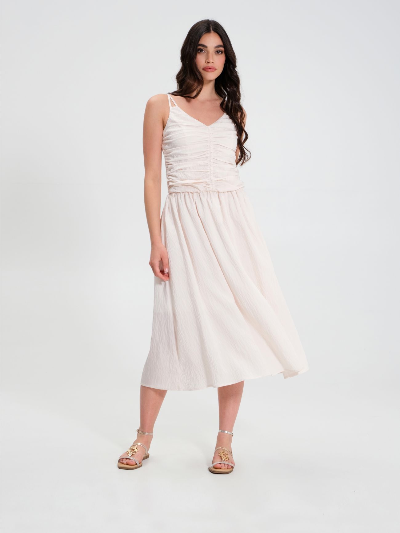 Weißes kleid viskose clearance