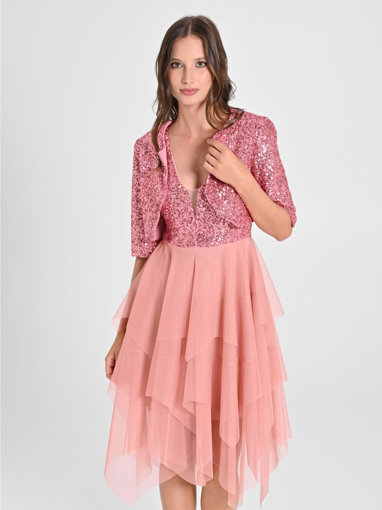 Abito paillettes rinascimento hotsell