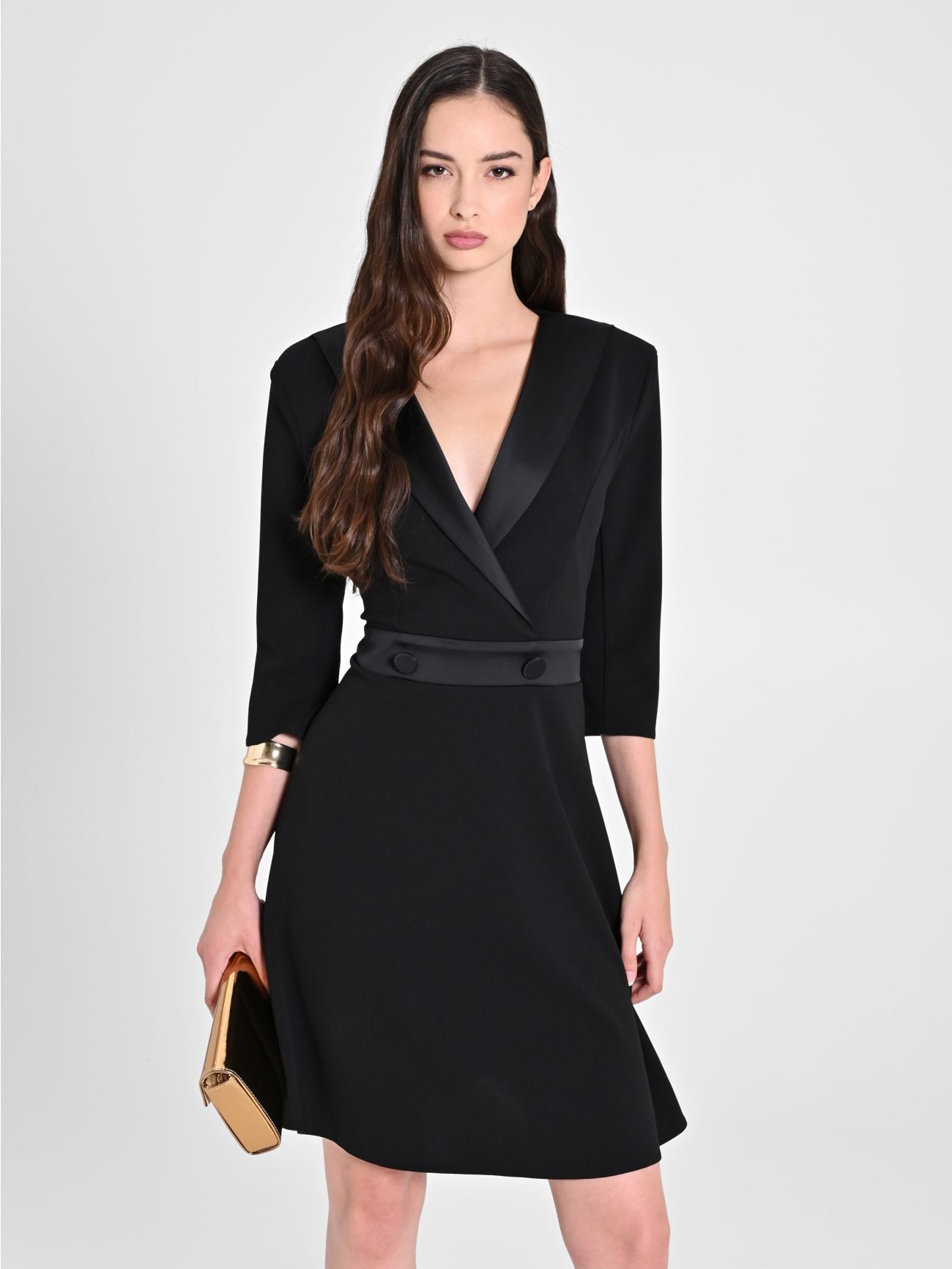 Black Dress with Full Skirt