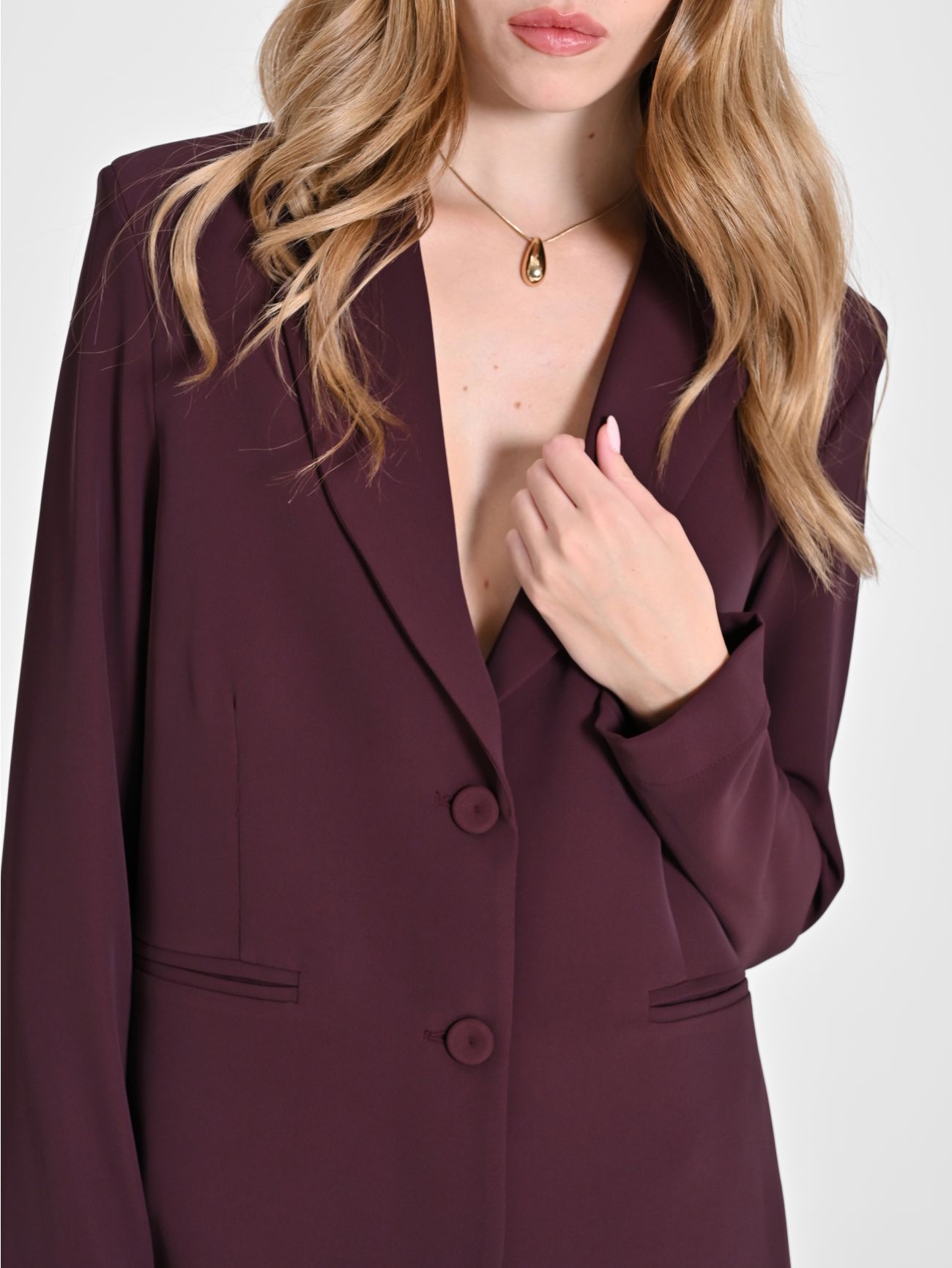 Aubergine Jacket Rinascimento