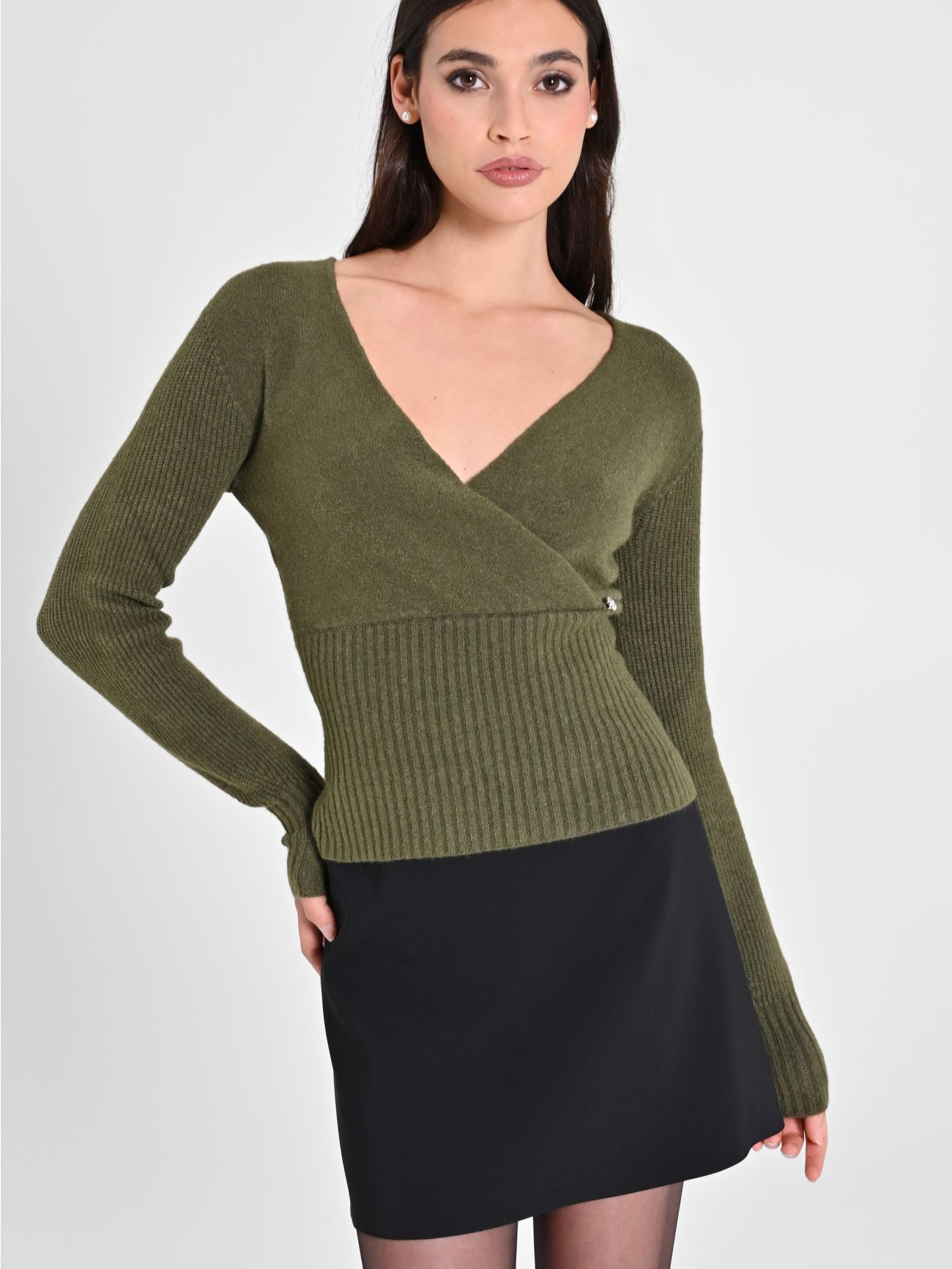 Crossover sweater shop