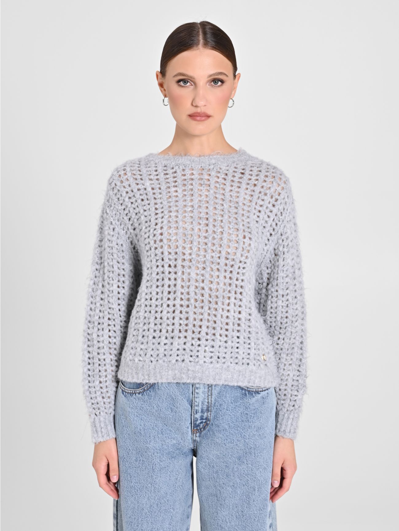 Grey Sequined Jumper