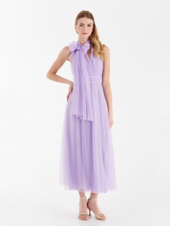 Robe atelier avec rubans de couleur lilas