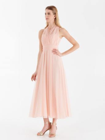 Atelier dress with ribbons, pink